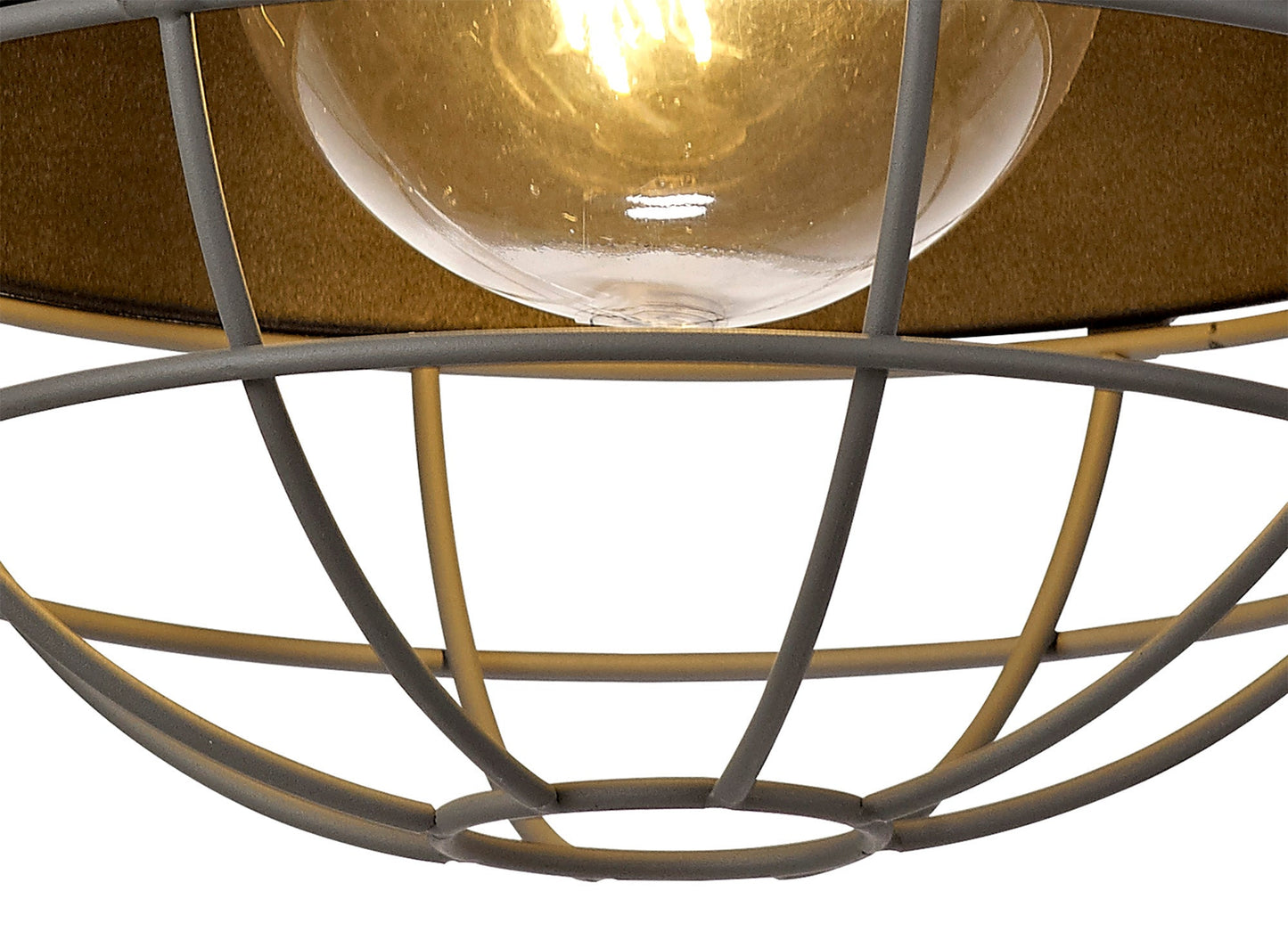 Bankhall Ceiling, 1 Light E27, IP65, Matt Black and Grey, 2yrs Warranty