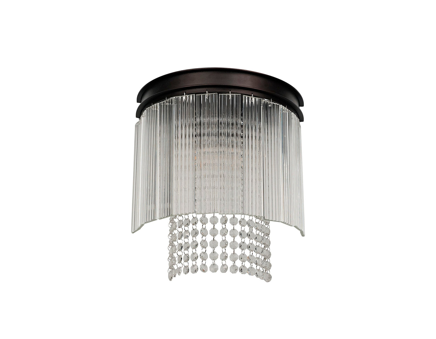 Barns Wall Light, 2 Light E14, Brown Oxide