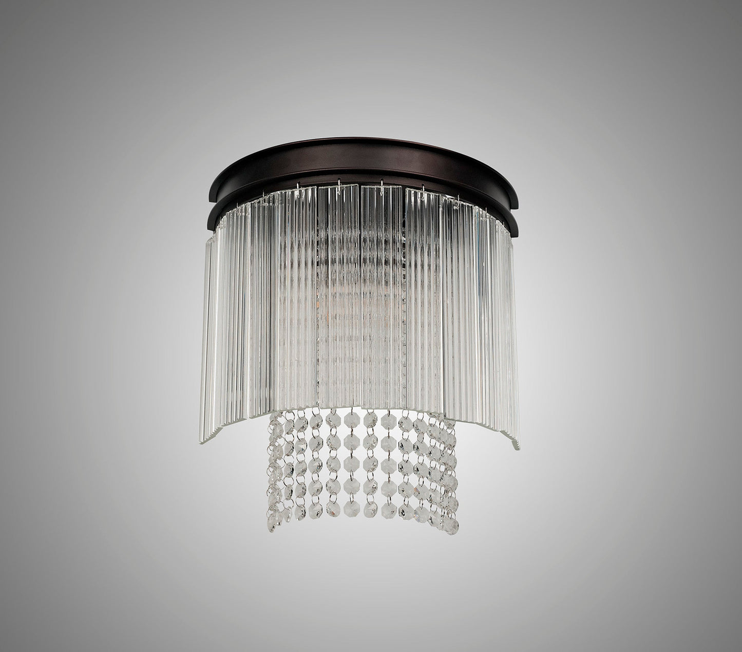 Barns Wall Light, 2 Light E14, Brown Oxide