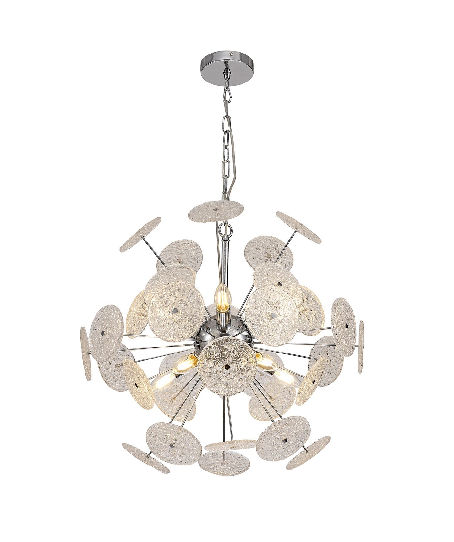 Barrow Pendant,10 x E14, Polished Chrome