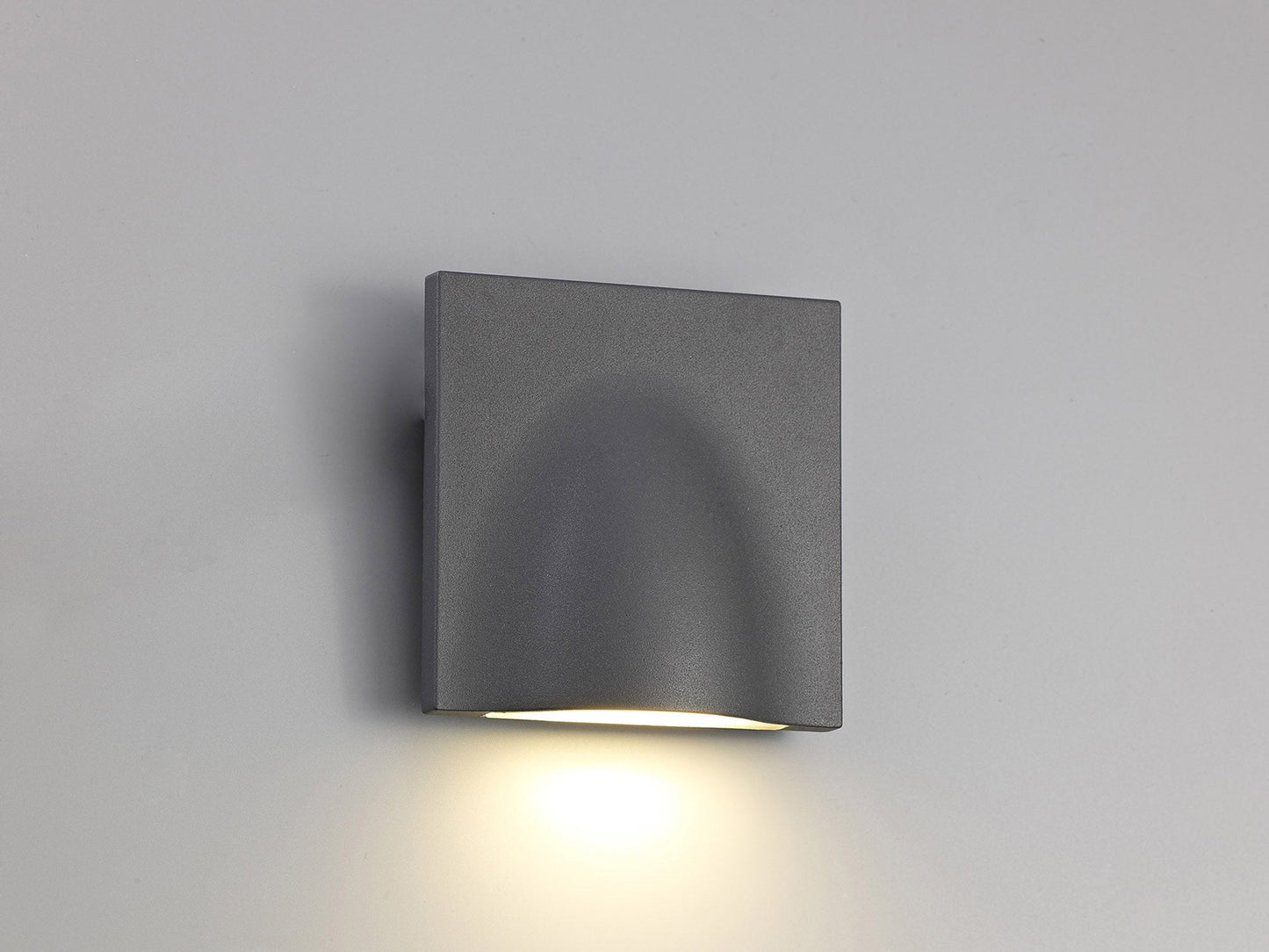 Beech Wall Lamp, 1 x 6W LED, 3000K, 510lm, IP54, Anthracite, 3yrs Warranty