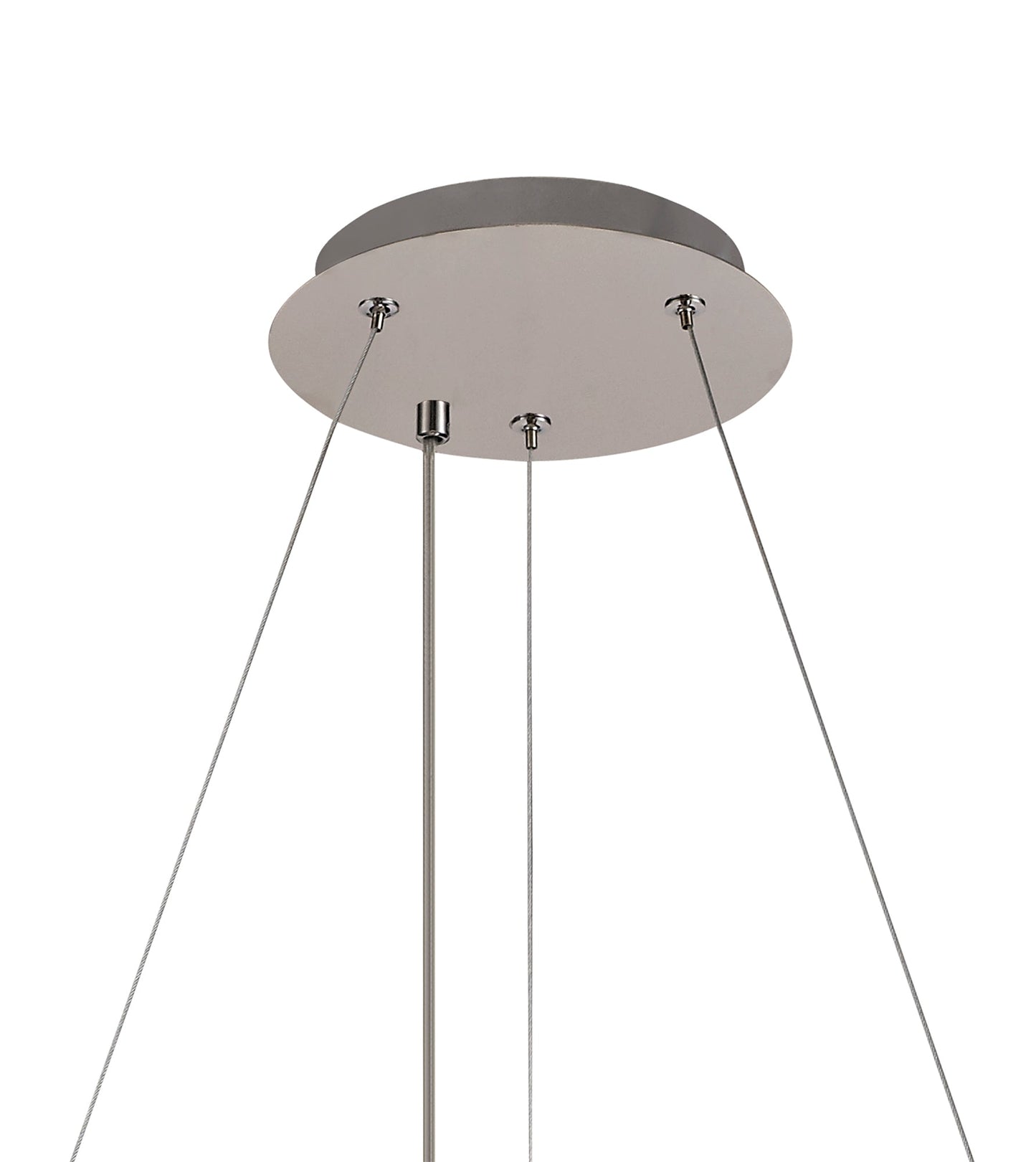 Bollin 60cm Round Pendant Chandelier, 8 Light E14, Polished Chrome and Crystal