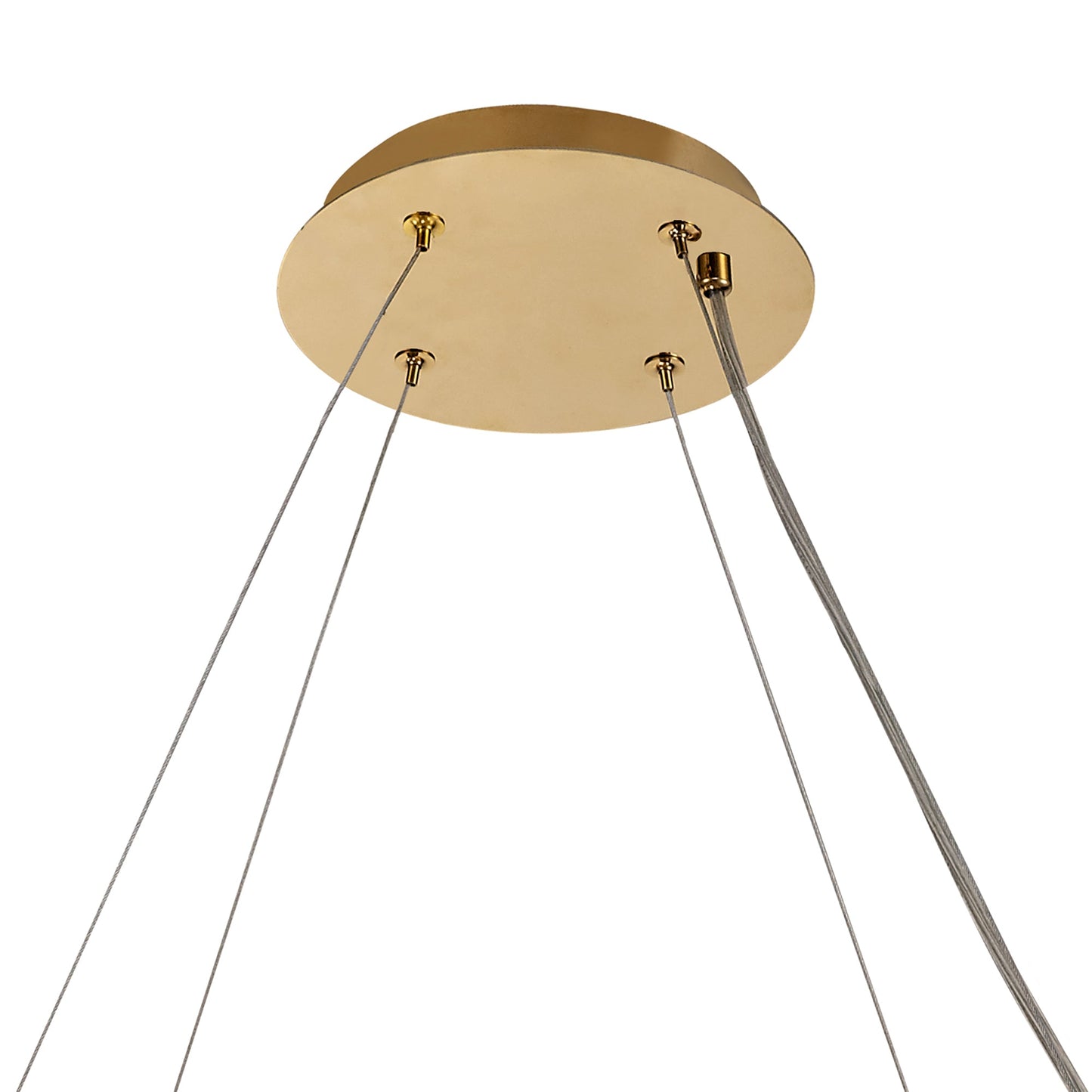 Bollin 80cm Round Pendant Chandelier, 12 Light E14, Gold and Crystal Item Weight: 16.8kg