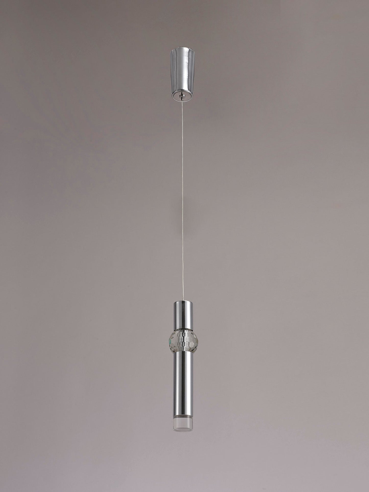 Bollington 1 Light Pendant, 1 x 5W LED, 3000K, 118lm, Polished Chrome, 3yrs Warranty
