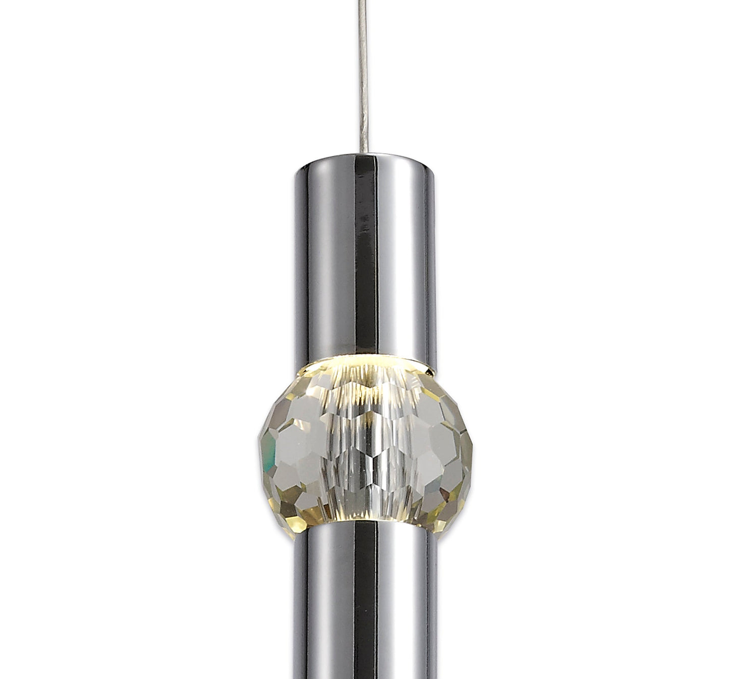 Bollington 1 Light Pendant, 1 x 5W LED, 3000K, 118lm, Polished Chrome, 3yrs Warranty