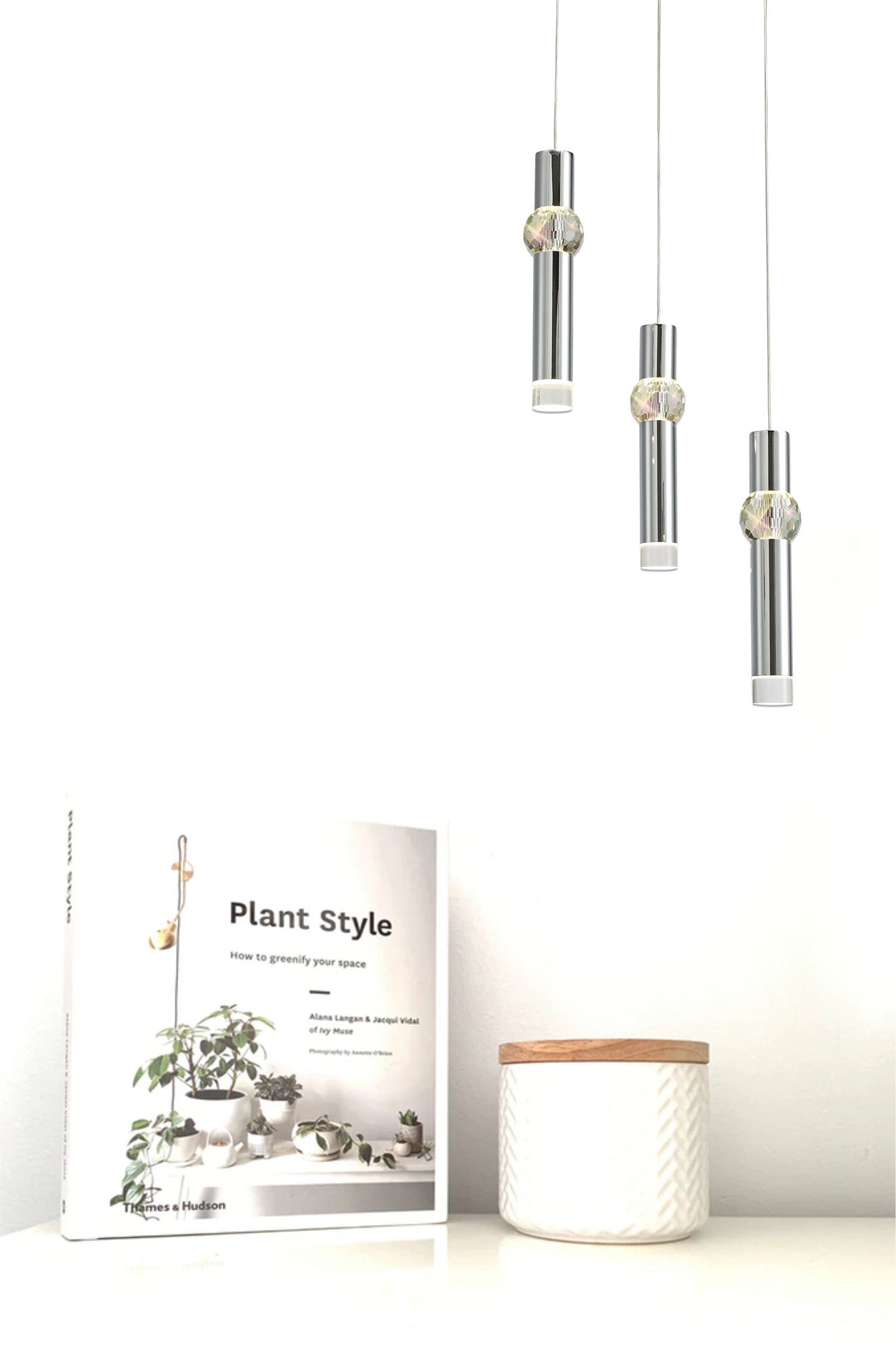 Bollington 3 Light Round Pendant, 3 x 5W LED, 3000K, 268lm, Polished Chrome, 3yrs Warranty