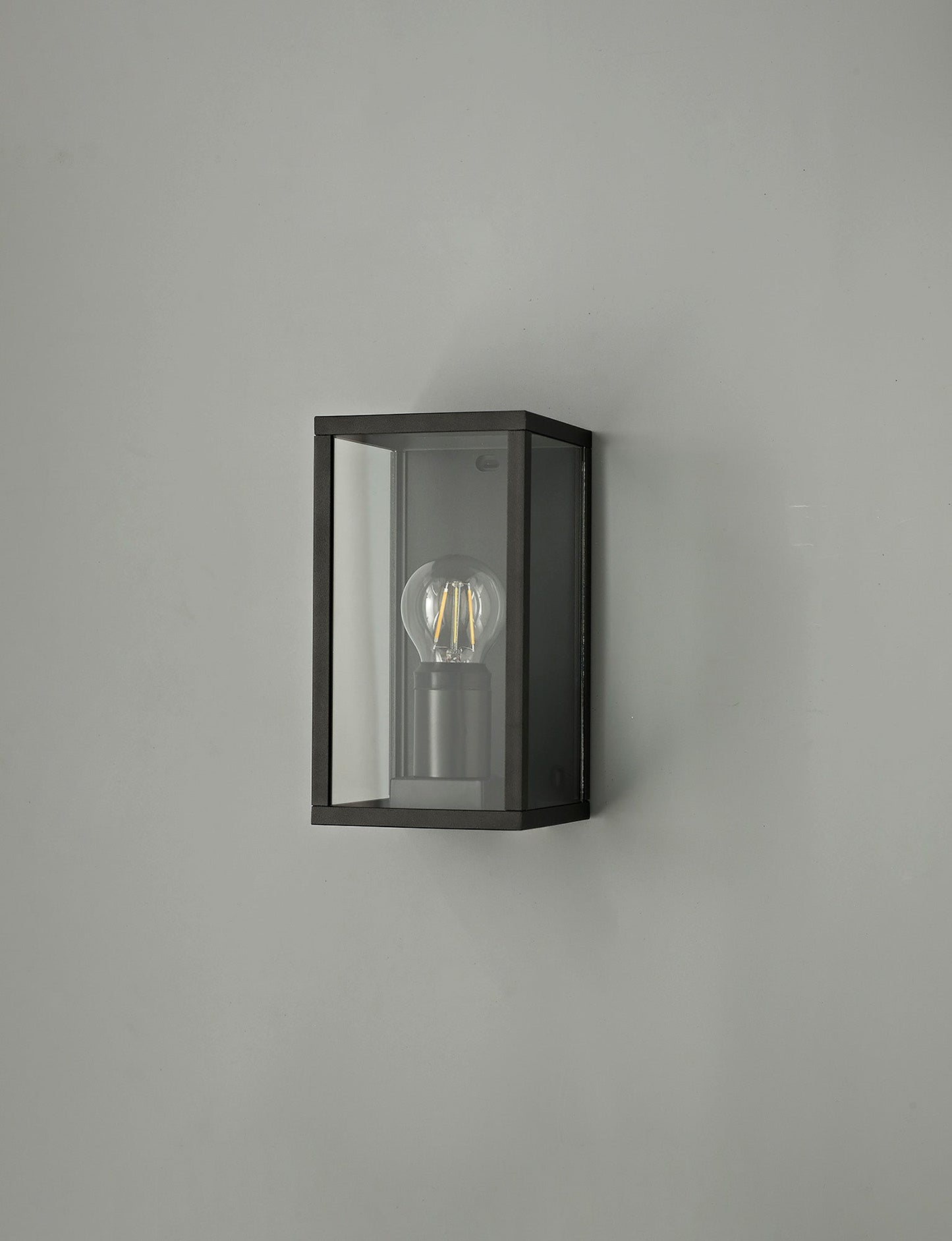 Briar Flush Wall Lamp, 1 x E27, IP54, Graphite Black, 2yrs Warranty 2
