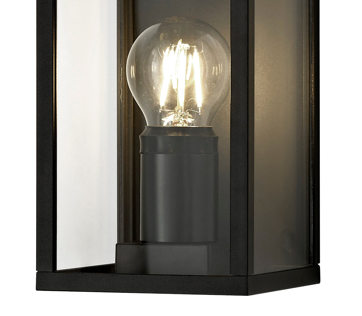 Briar Flush Wall Lamp, 1 x E27, IP54, Graphite Black, 2yrs Warranty 2