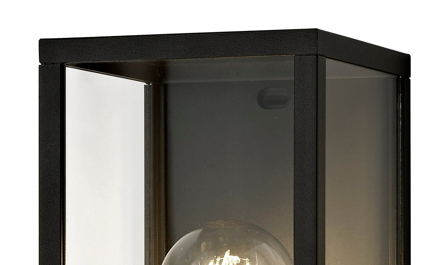 Briar Flush Wall Lamp, 1 x E27, IP54, Graphite Black, 2yrs Warranty 2