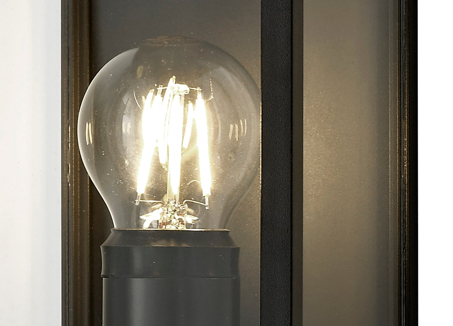 Briar Flush Wall Lamp, 1 x E27, IP54, Graphite Black, 2yrs Warranty 2
