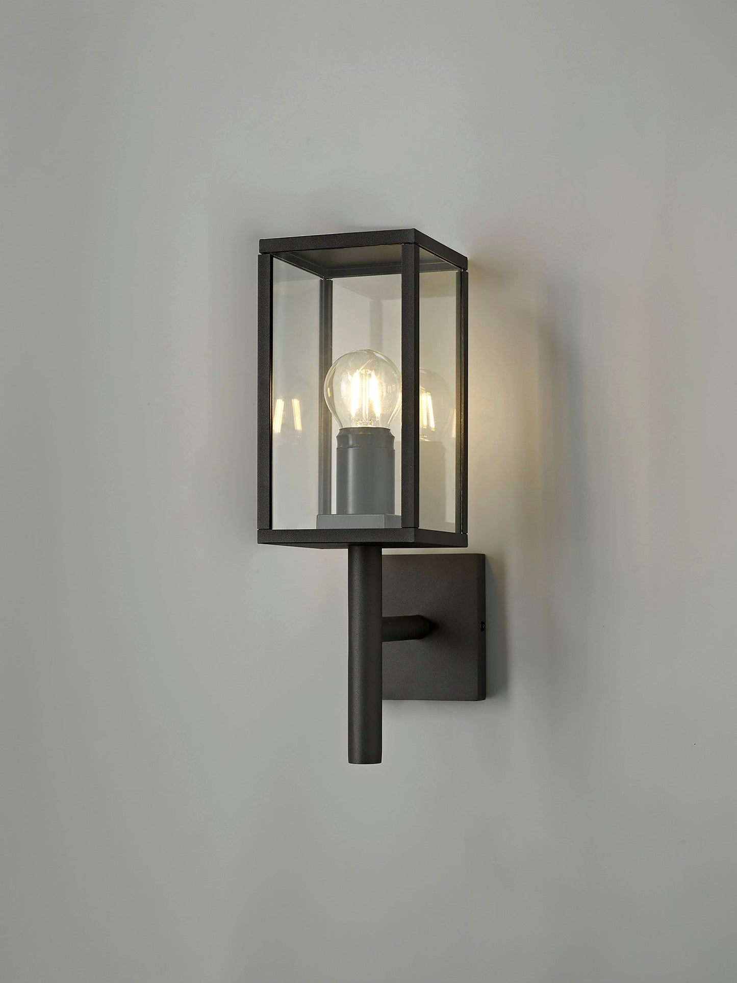 Briar Upward Wall Lamp, 1 x E27, IP54, Graphite Black, 2yrs Warranty 2