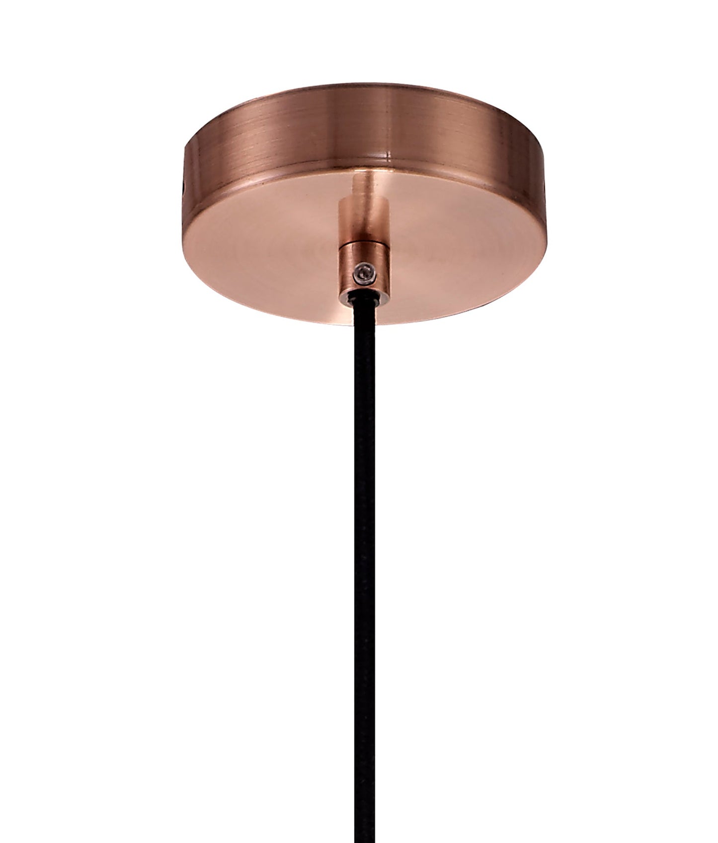 Bucklow Small Pendant, 1 x E27, Antique Copper and Black 2