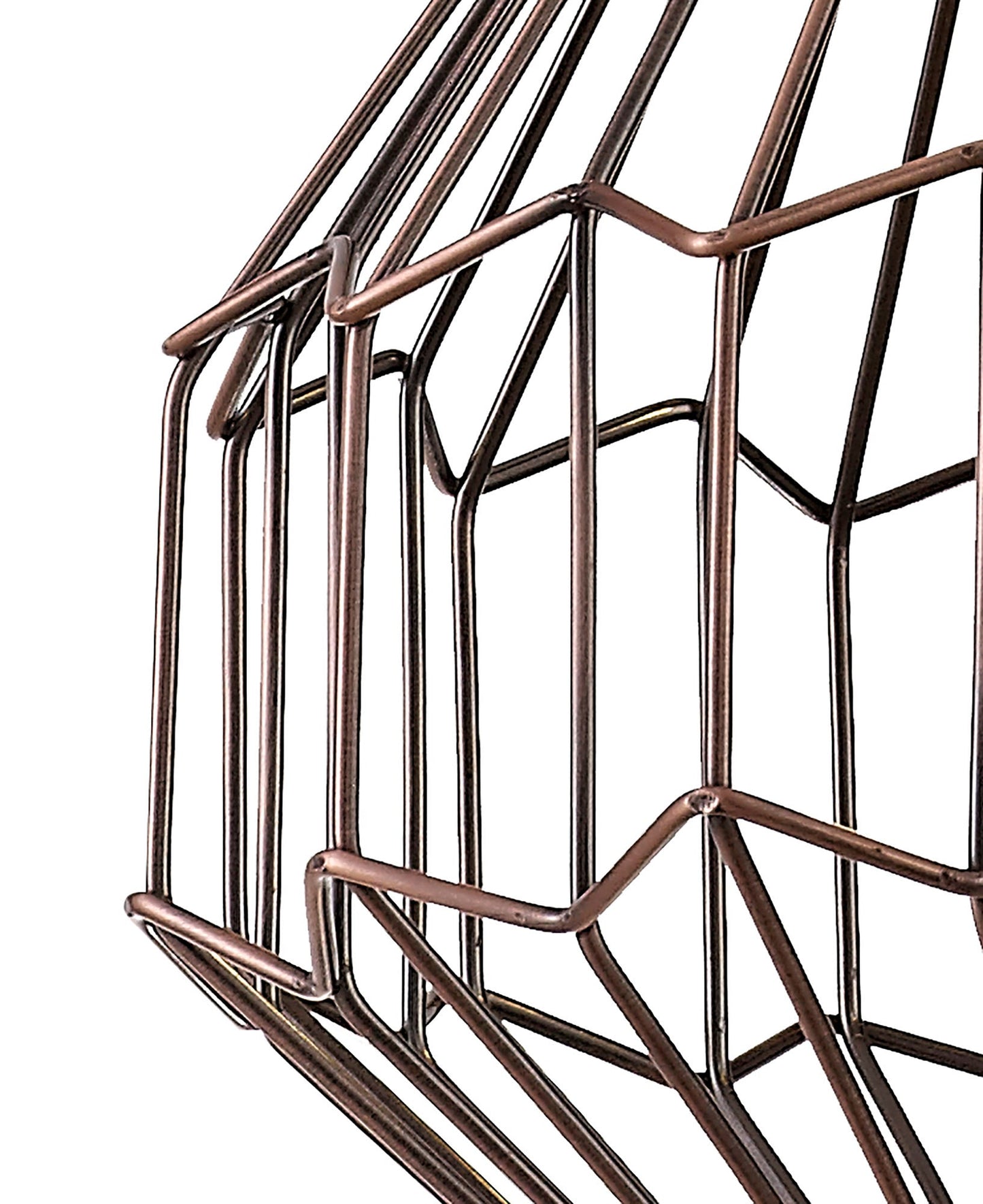Bucklow Small Pendant, 1 x E27, Antique Copper and Black 2
