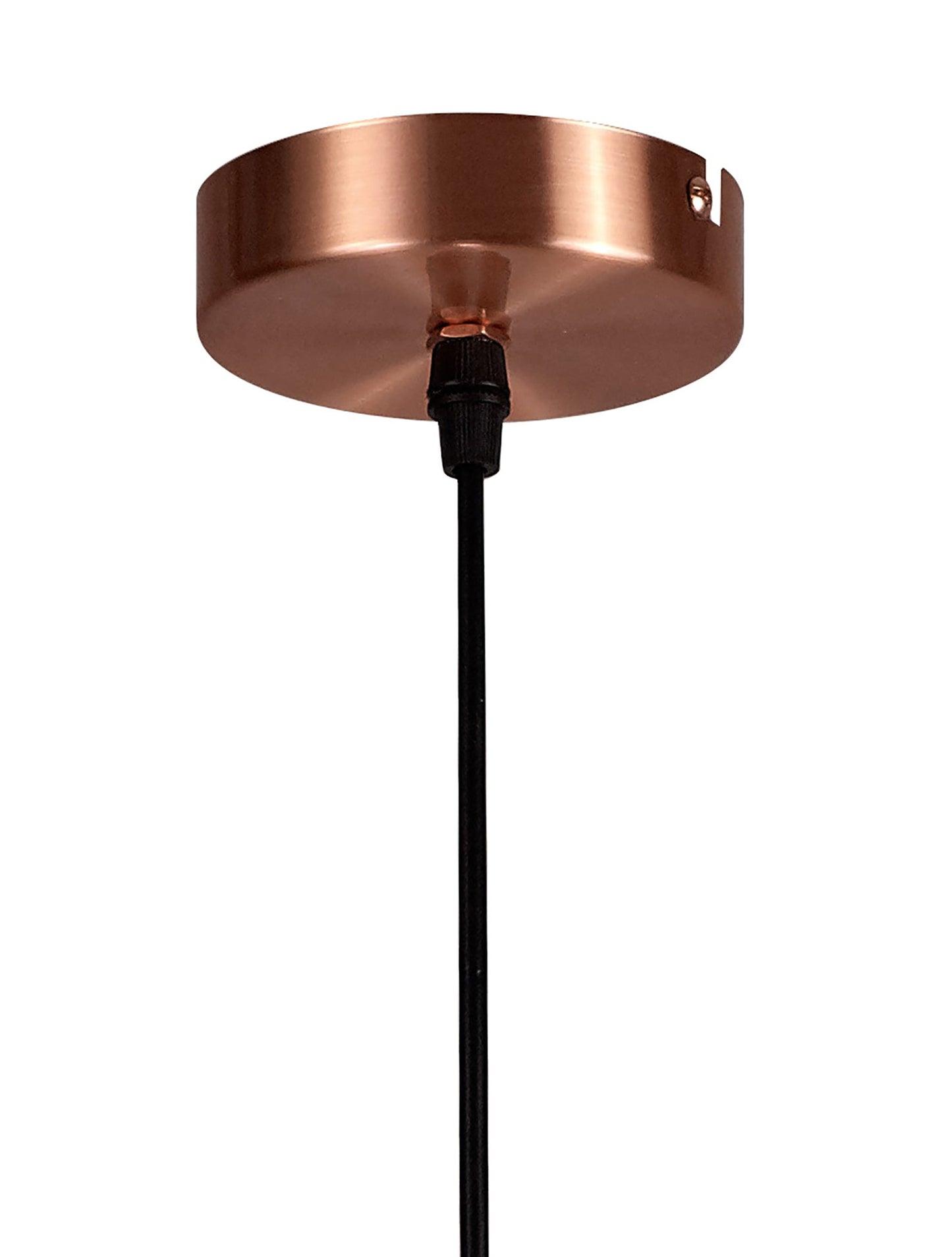Bucklow Medium Pendant, 1 x E27, Antique Copper and Black 2