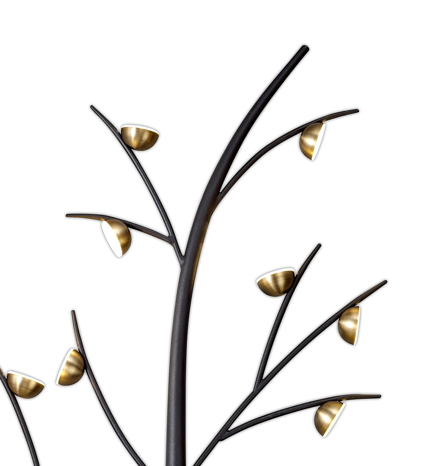 Budworth 20 Light Wall Lamp, 20 x 3W LED, 3000K, 3300lm, Black and Antique Brass, 3yrs Warranty