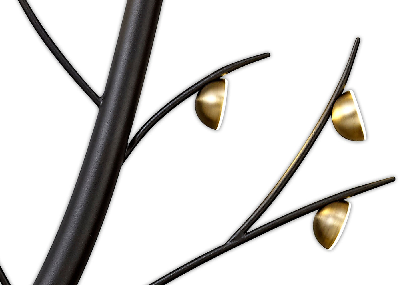 Budworth 20 Light Wall Lamp, 20 x 3W LED, 3000K, 3300lm, Black and Antique Brass, 3yrs Warranty