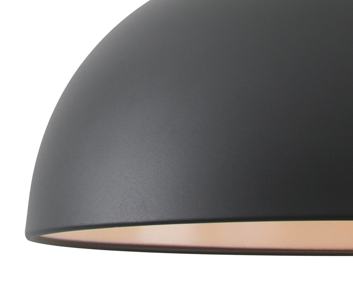 Burton 38cm Small Pendant, 1 x E27, Graphite and Satin Nickel 2