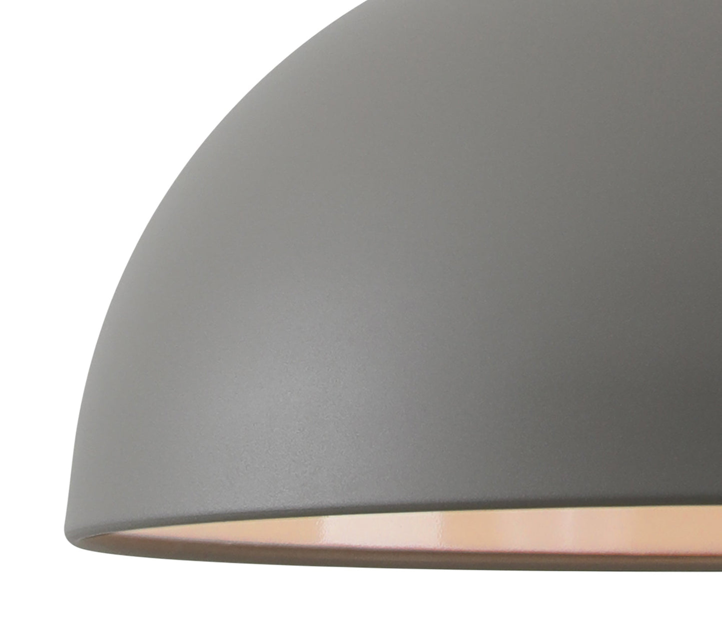 Burton 38cm Small Pendant, 1 x E27, Sand Grey and Satin Nickel 2