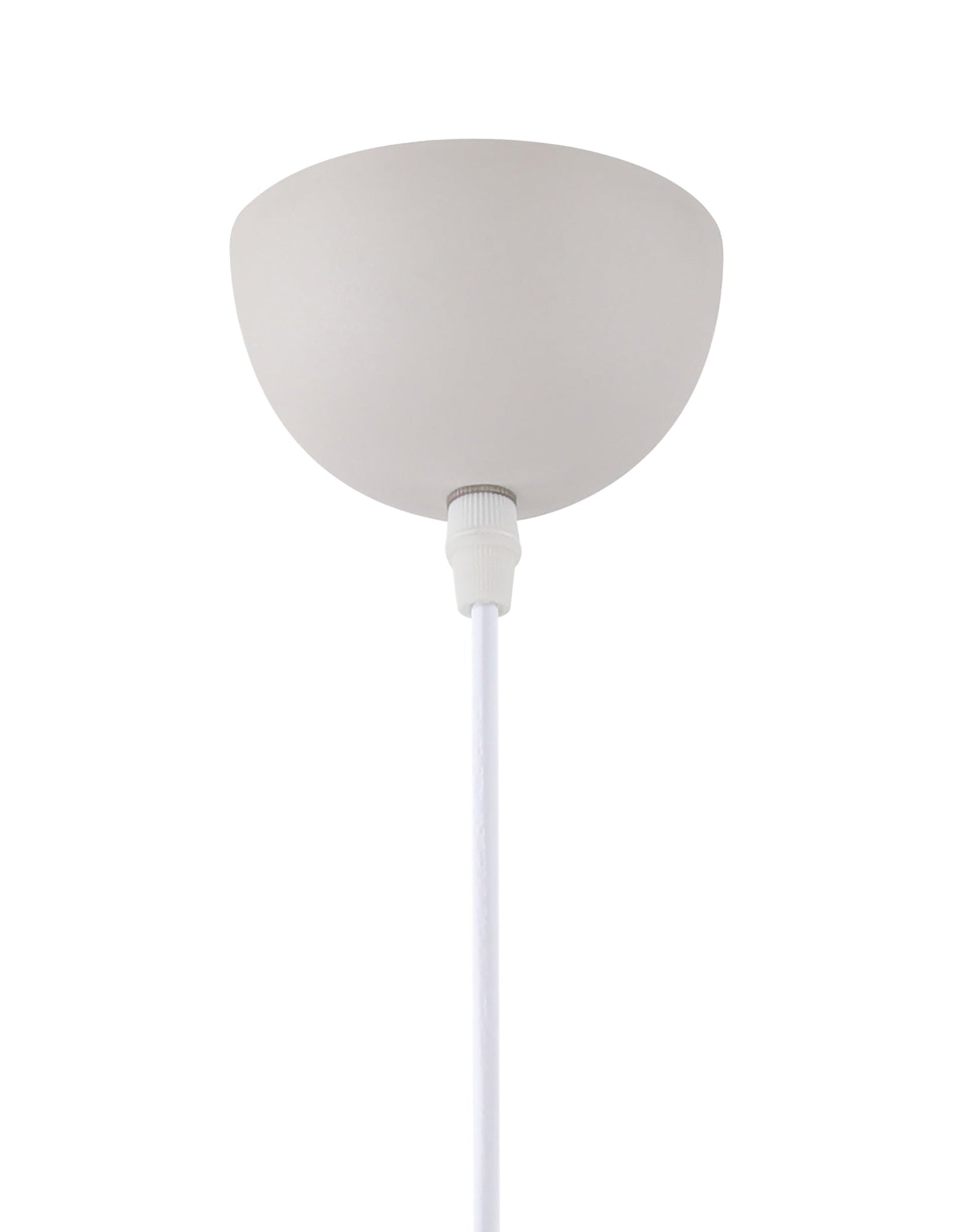 Burton 38cm Small Pendant, 1 x E27, Sand White and Satin Nickel 2