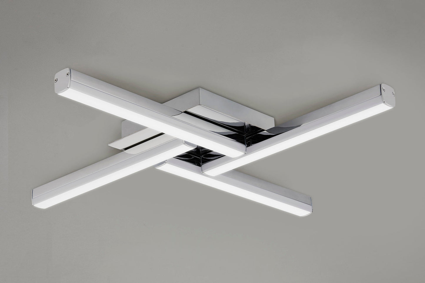 Chester 4 Light Ceiling, 4 x 6W LED, 4000K, 2210lm, IP44, Polished Chrome, 3yrs Warranty 2
