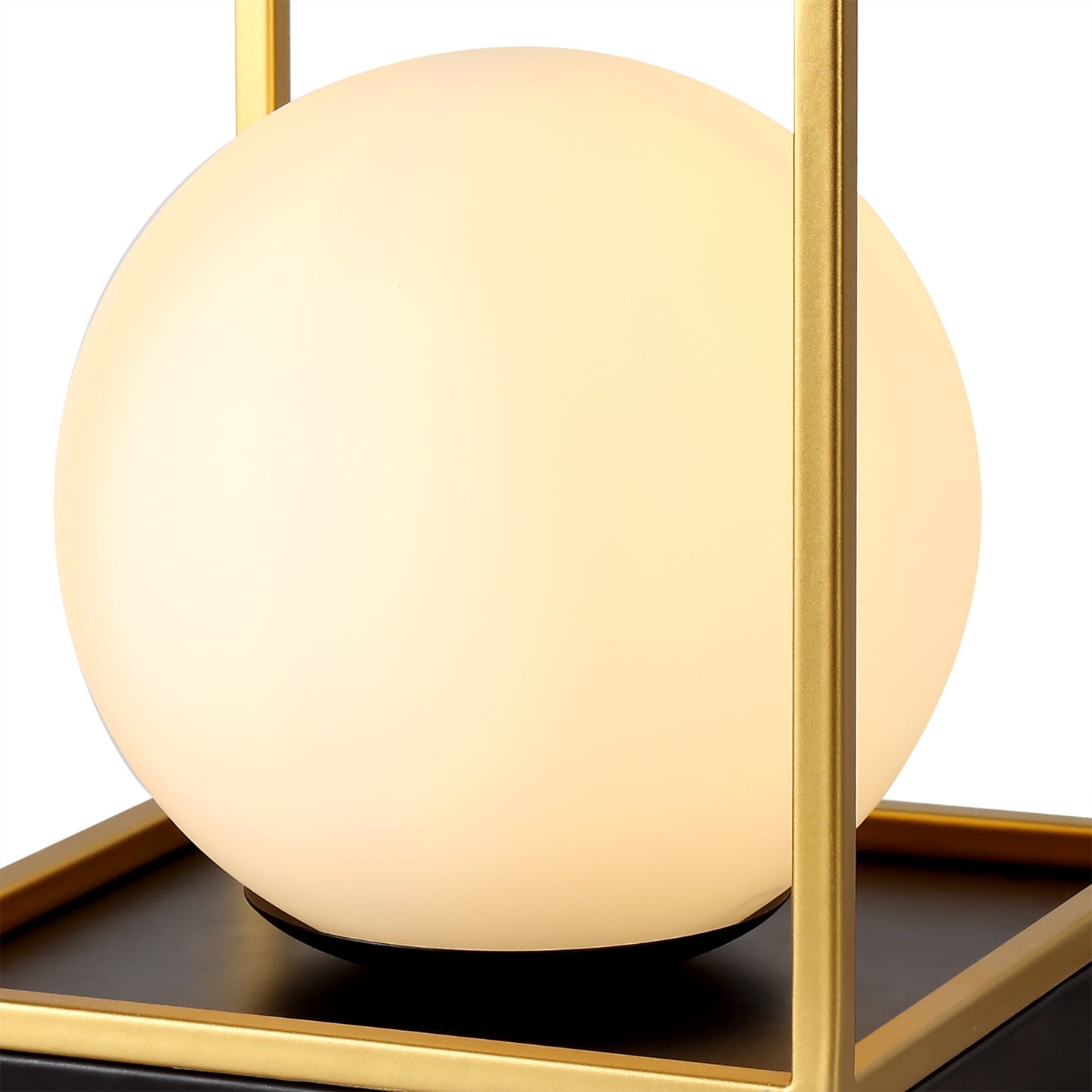 Christleton Table Lamp, 1 Light E14, Matt Black and Painted Gold