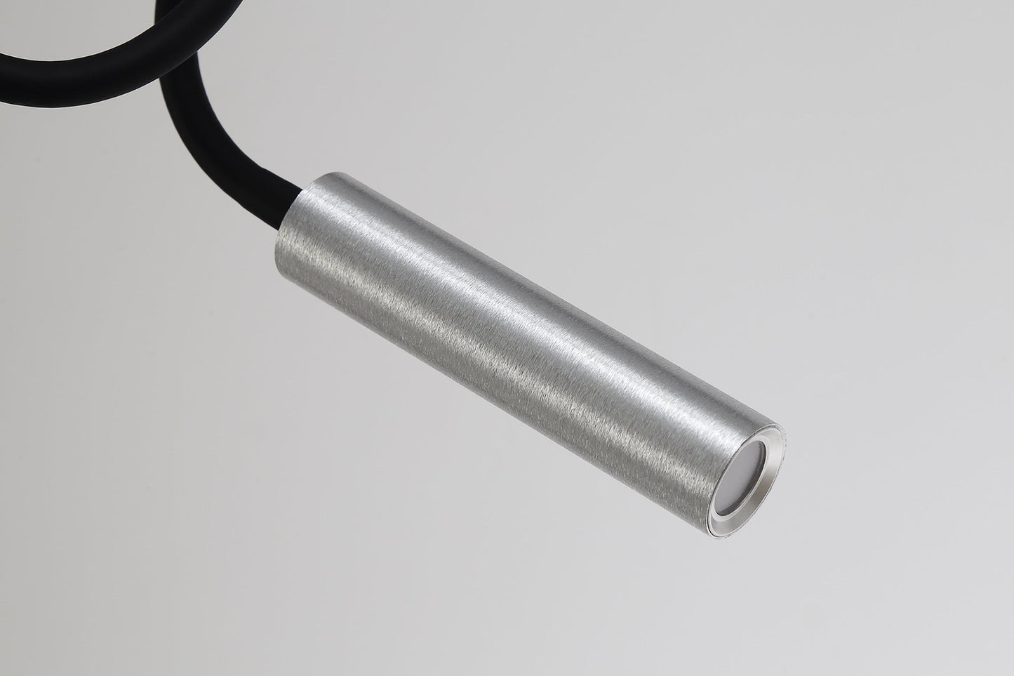 Clifton Ceiling, 1 Light Adjustable Arm, 1 x 5W LED, 3000K, 310lm, Black and Aluminium, 3yrs Warranty