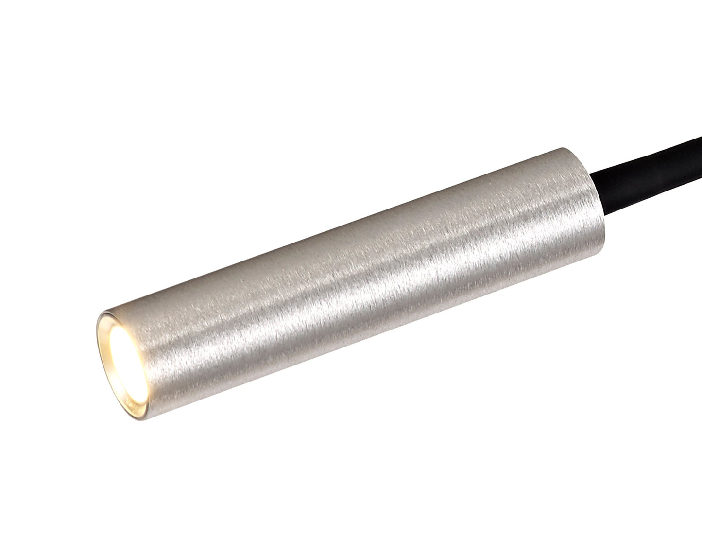 Clifton Ceiling, 1 Light Adjustable Arm, 1 x 5W LED, 3000K, 310lm, Black and Aluminium, 3yrs Warranty