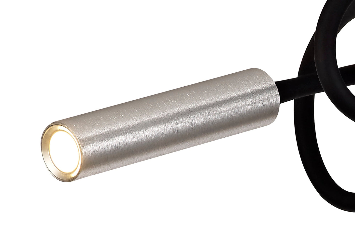 Clifton Ceiling, 5 Light Adjustable Arms, 5 x 5W LED Dimmable, 3000K, 1550lm, Black and Aluminium, 3yrs Warranty