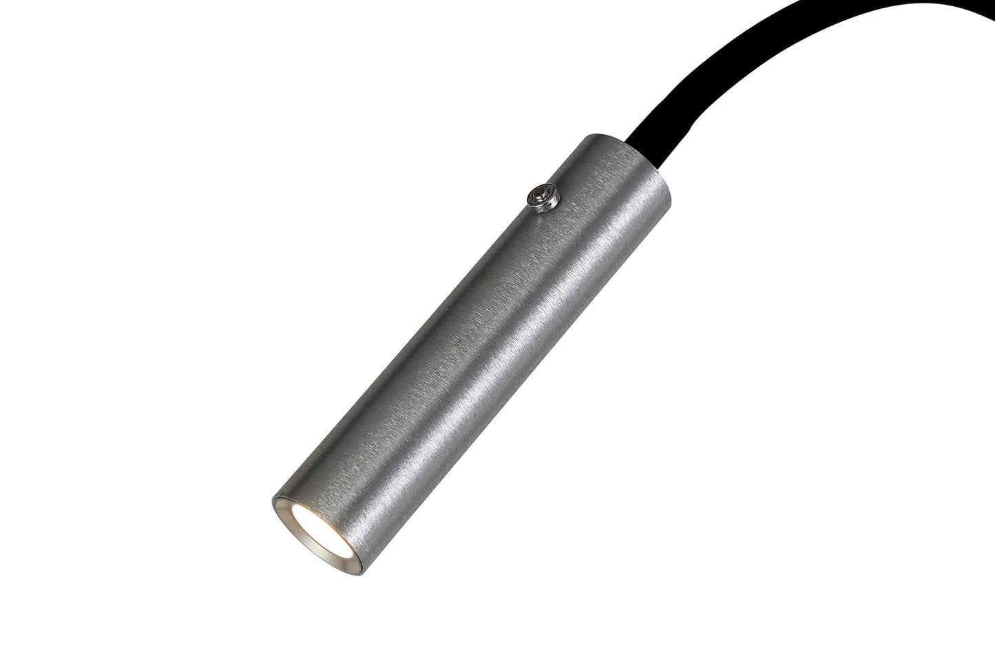 Clifton Floor Lamp, 1 Light Adjustable Switched, 1 x 7W LED, 3000K, 436lm, Black and Aluminium, 3yrs Warranty
