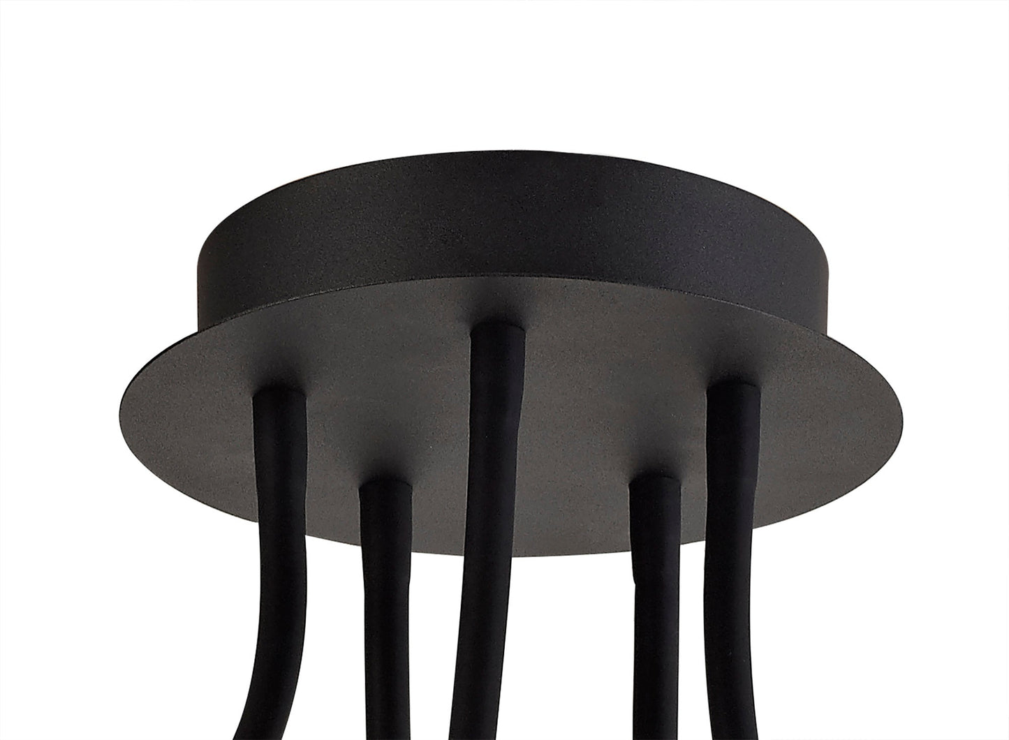 Clifton Ceiling, 5 Light Adjustable Arms, 5 x 5W LED Dimmable, 3000K, 1550lm, Black and Satin Copper, 3yrs Warranty