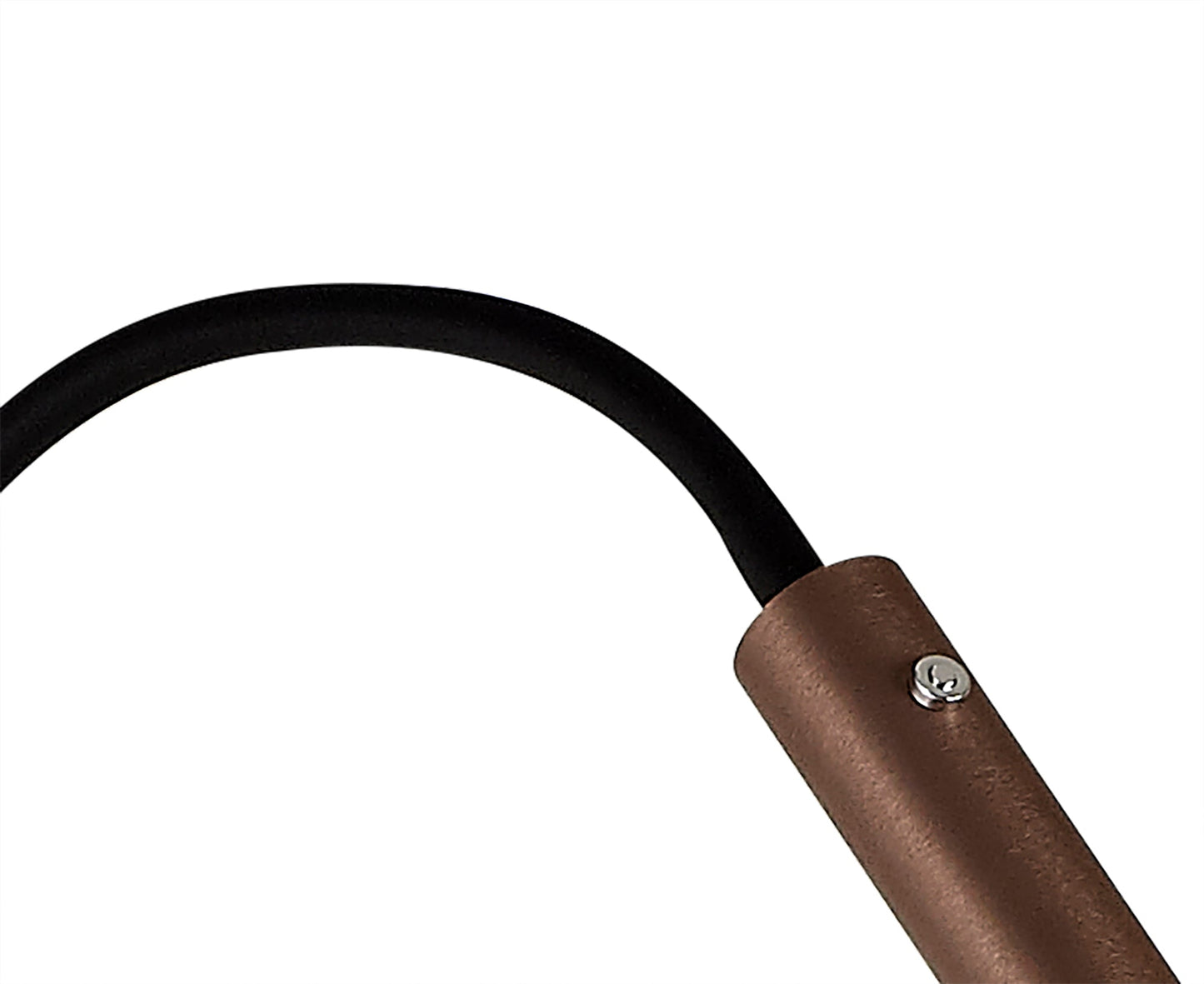 Clifton Floor Lamp, 1 Light Adjustable Switched, 1 x 7W LED, 3000K, 436lm, Black and Satin Copper, 3yrs Warranty