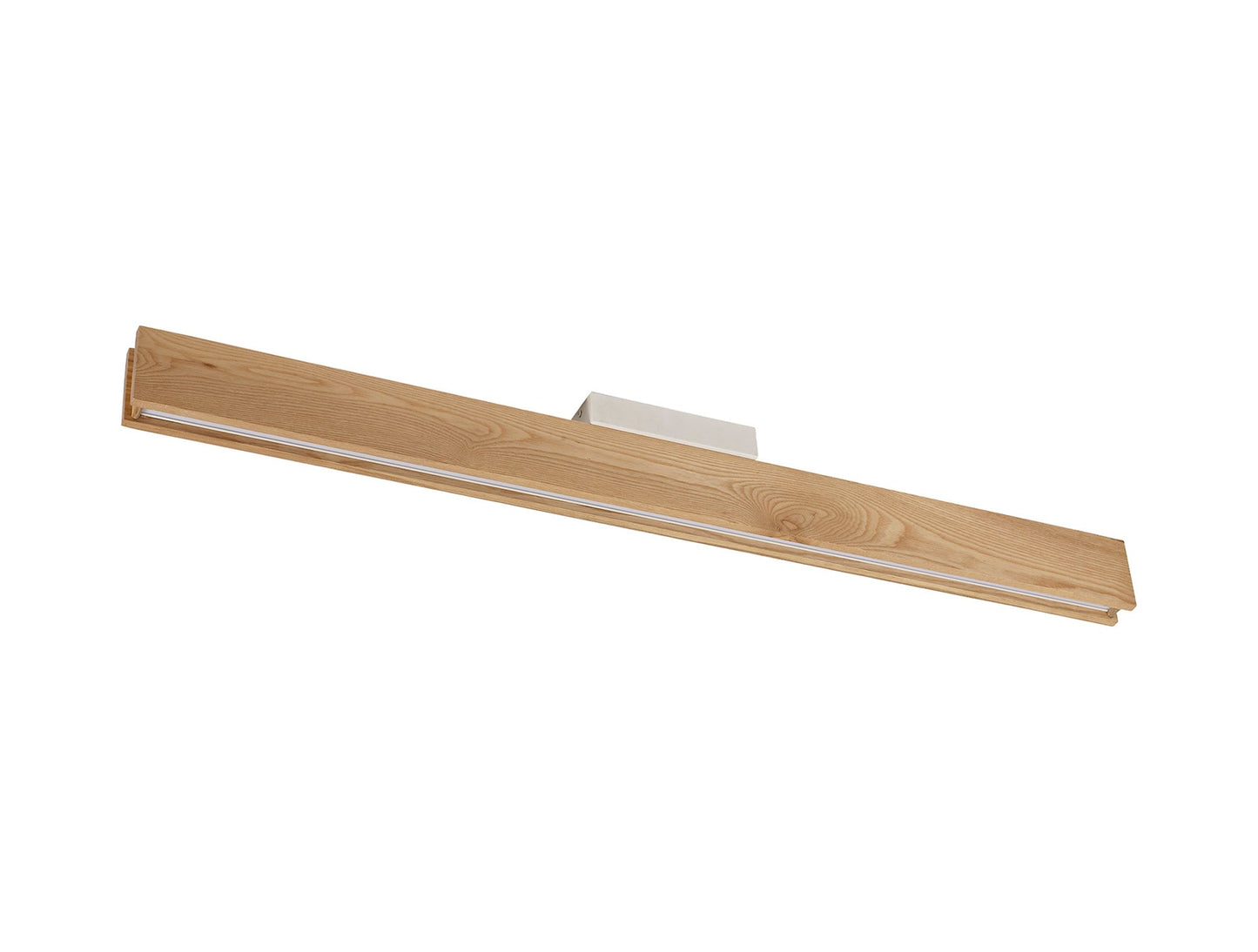 Clutton Ceiling, 2 x 18W LED, 3000K, 1528lm, Oak, Matt White, 3yrs Warranty