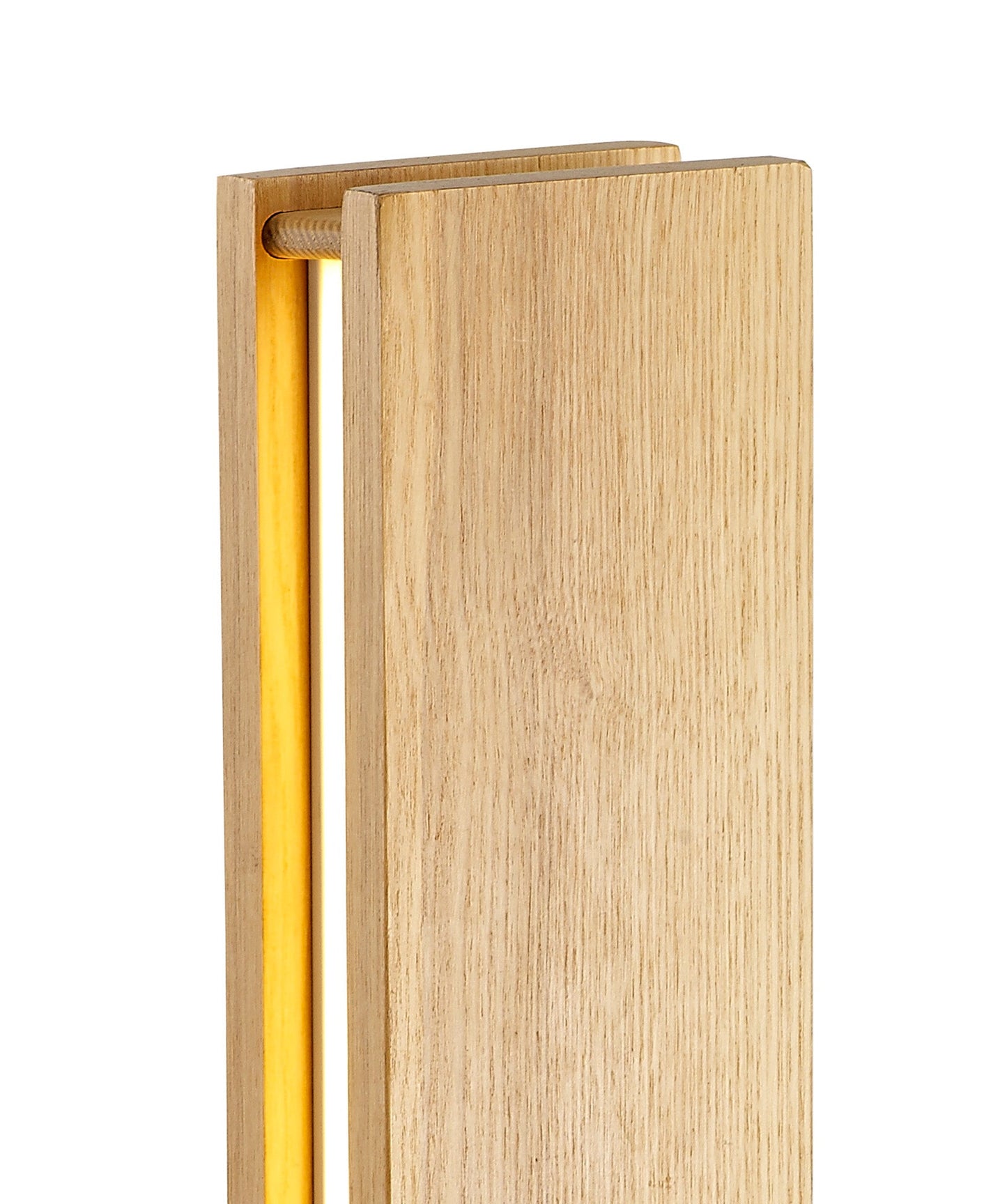 Clutton Table Lamp, 2 x 6W LED, 3000K, 450lm, Oak and Matt White, 3yrs Warranty