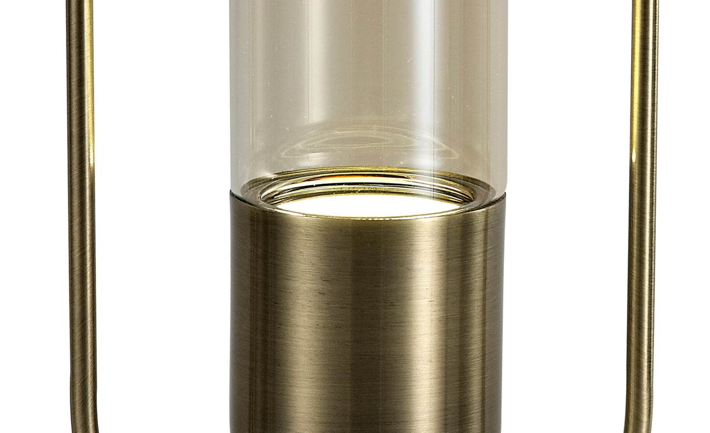 Cranford Table Lamp, 1 x 7W LED, 4000K, 790lm, Antique Brass and Amber, 3yrs Warranty 2