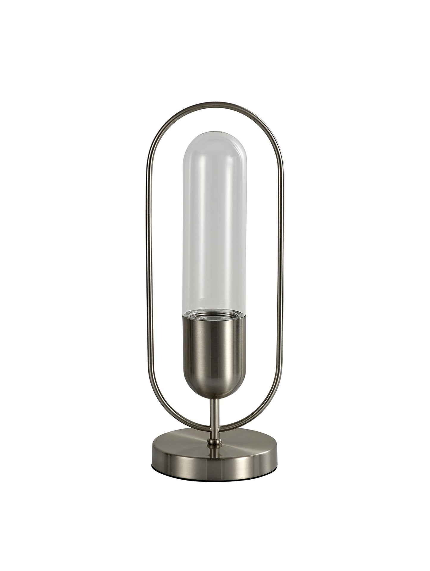Cranford Table Lamp, 1 x 7W LED, 4000K, 790lm, Satin Nickel and Clear, 3yrs Warranty 2