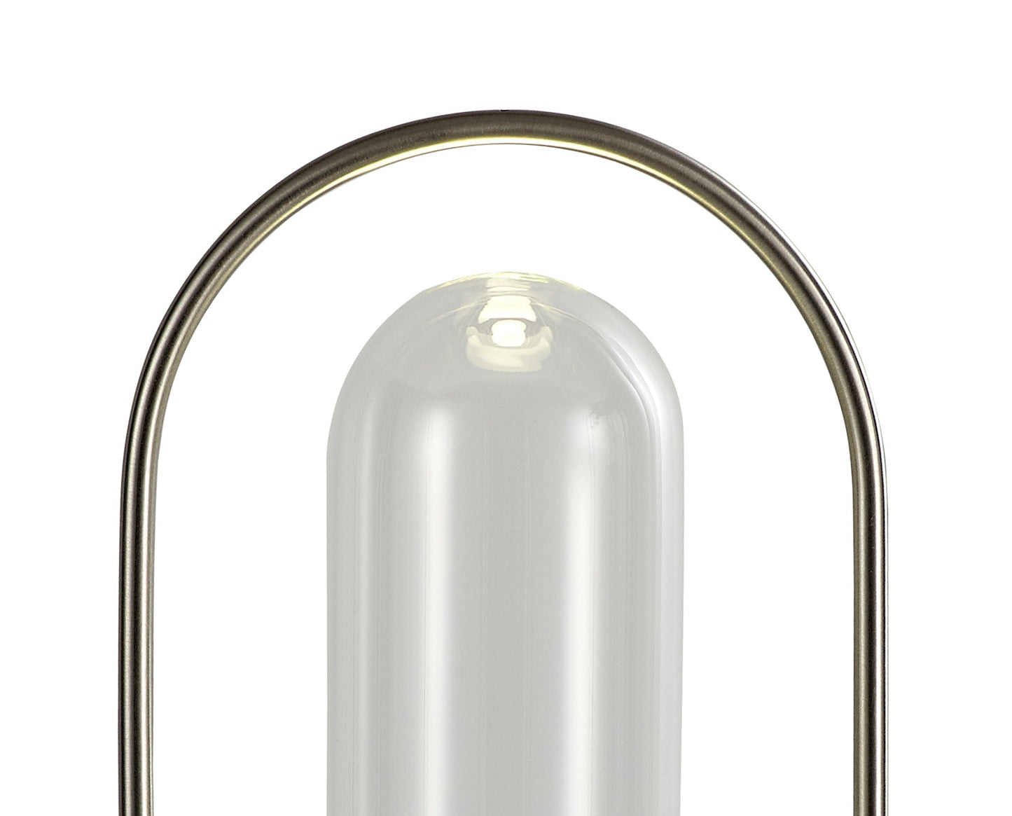 Cranford Table Lamp, 1 x 7W LED, 4000K, 790lm, Satin Nickel and Clear, 3yrs Warranty 2