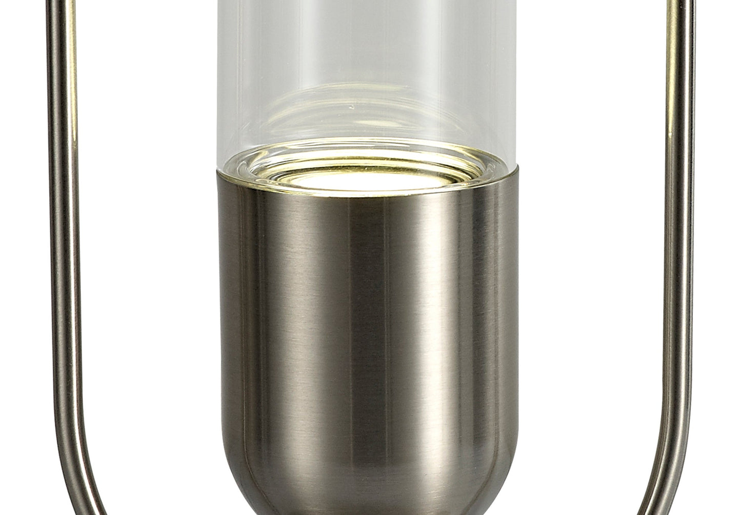 Cranford Table Lamp, 1 x 7W LED, 4000K, 790lm, Satin Nickel and Clear, 3yrs Warranty 2