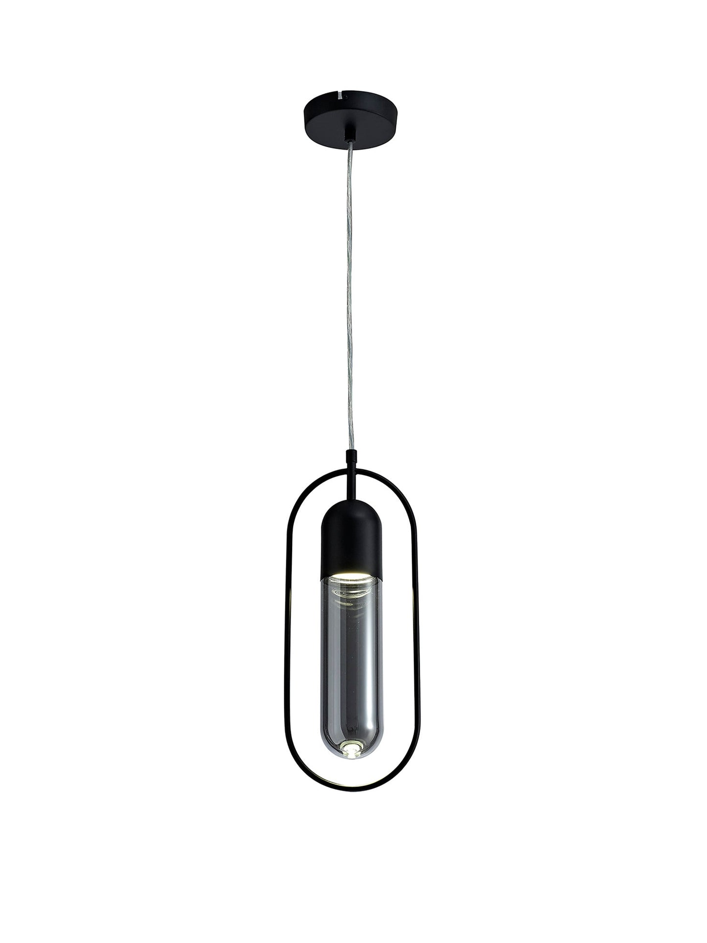 Cranford Pendant, 1 x 7W LED, 4000K, 790lm, Black and Smoked, 3yrs Warranty 2