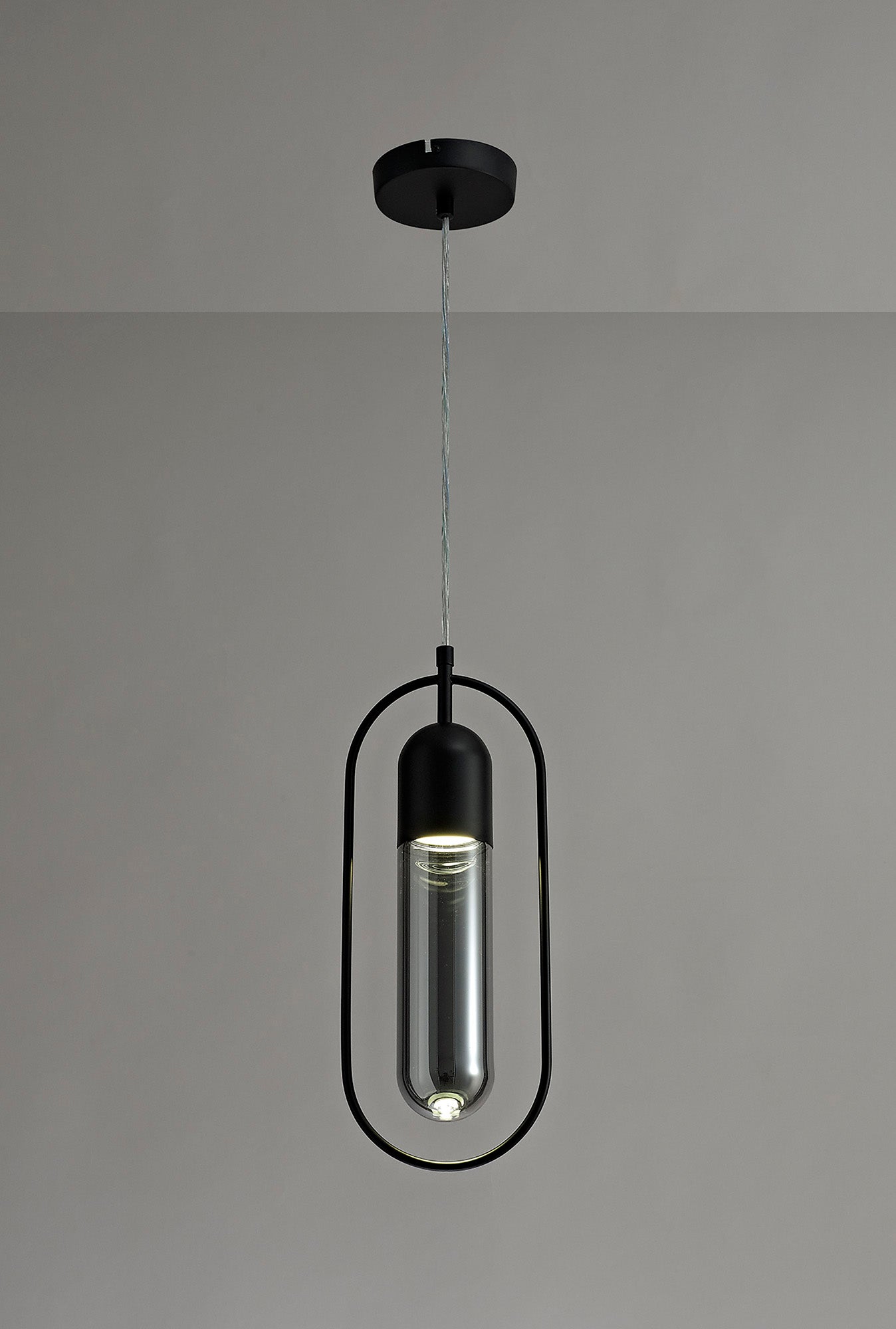 Cranford Pendant, 1 x 7W LED, 4000K, 790lm, Black and Smoked, 3yrs Warranty 2