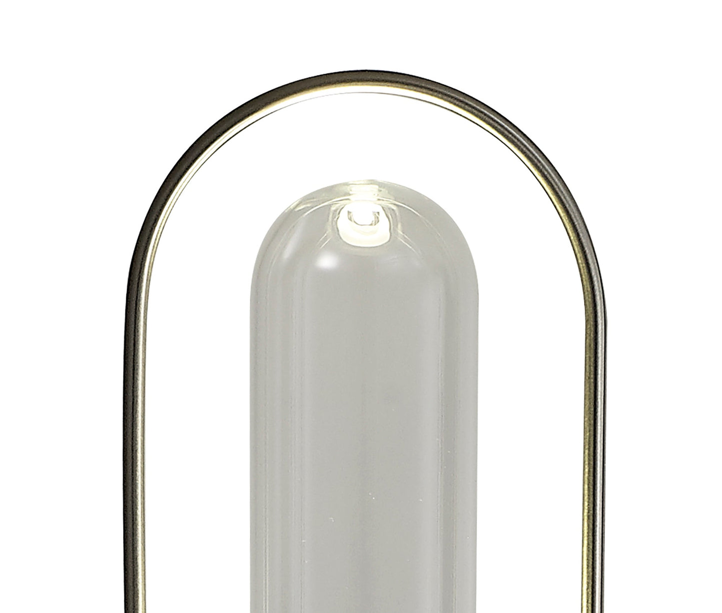 Cranford Floor Lamp, 1 x 7W LED, 4000K, 790lm, Satin Nickel and Clear, 3yrs Warranty 2