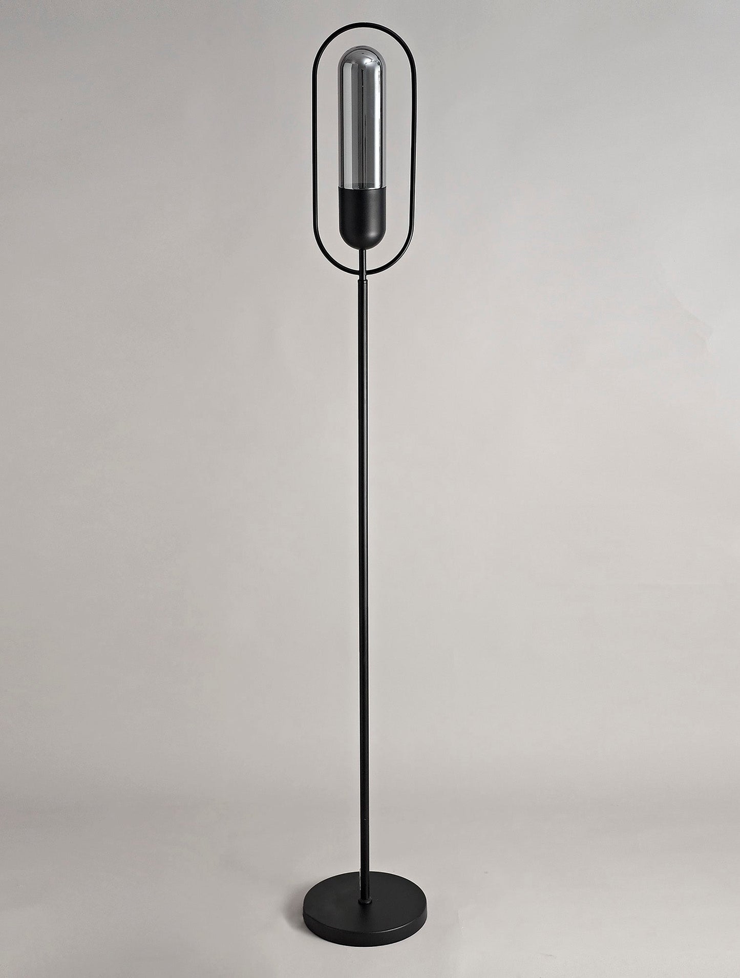 Cranford Floor Lamp, 1 x 7W LED, 4000K, 790lm, Black and Smoked, 3yrs Warranty 2