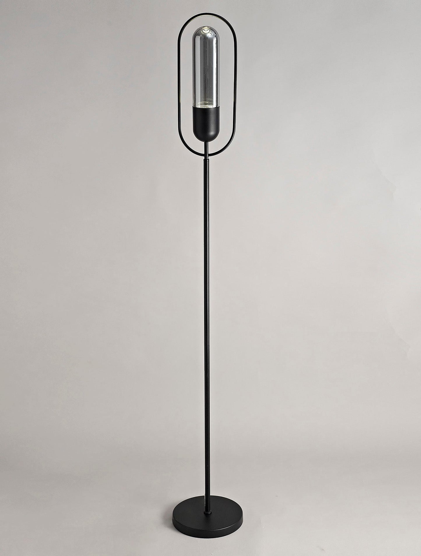 Cranford Floor Lamp, 1 x 7W LED, 4000K, 790lm, Black and Smoked, 3yrs Warranty 2