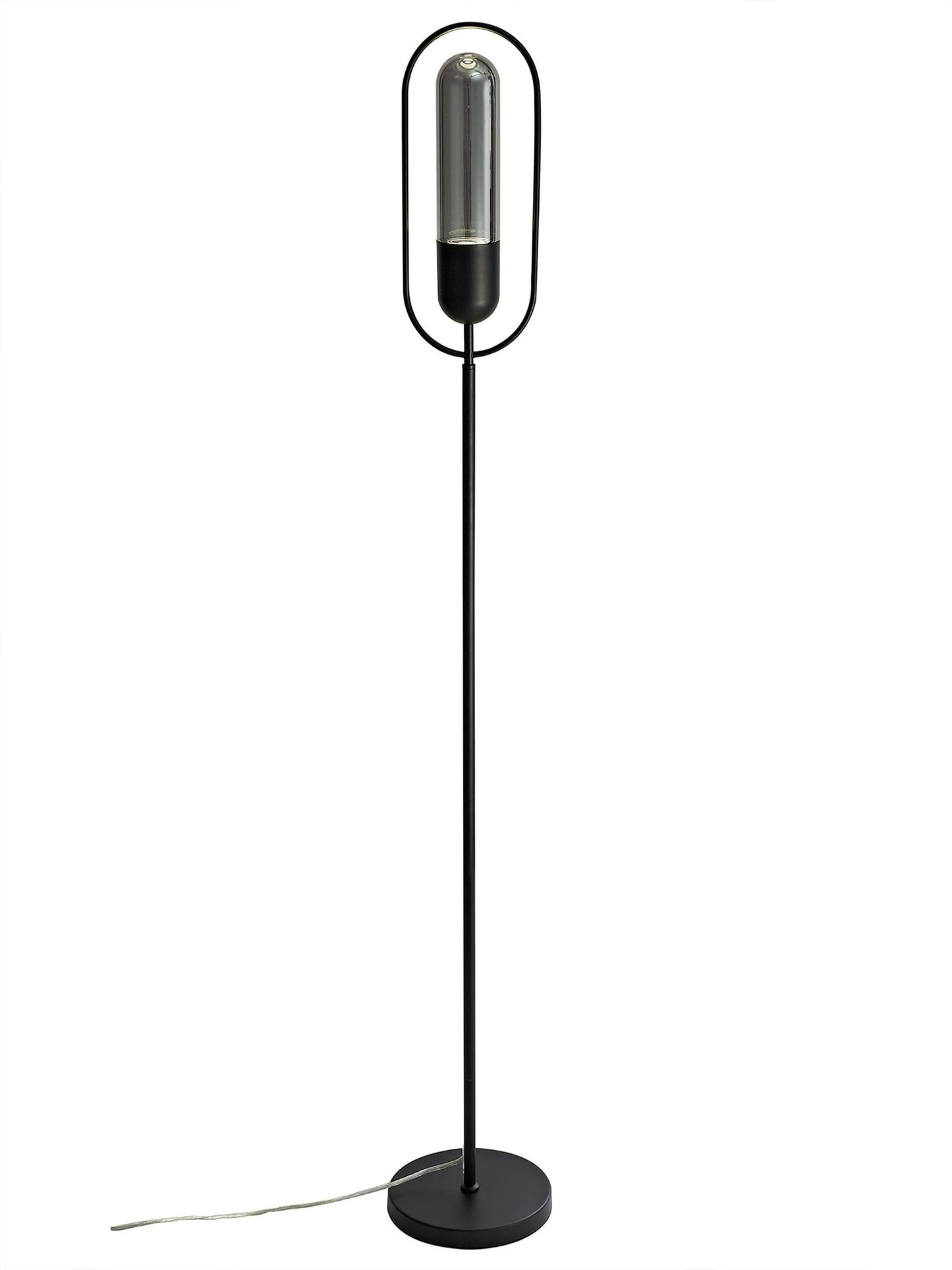 Cranford Floor Lamp, 1 x 7W LED, 4000K, 790lm, Black and Smoked, 3yrs Warranty 2