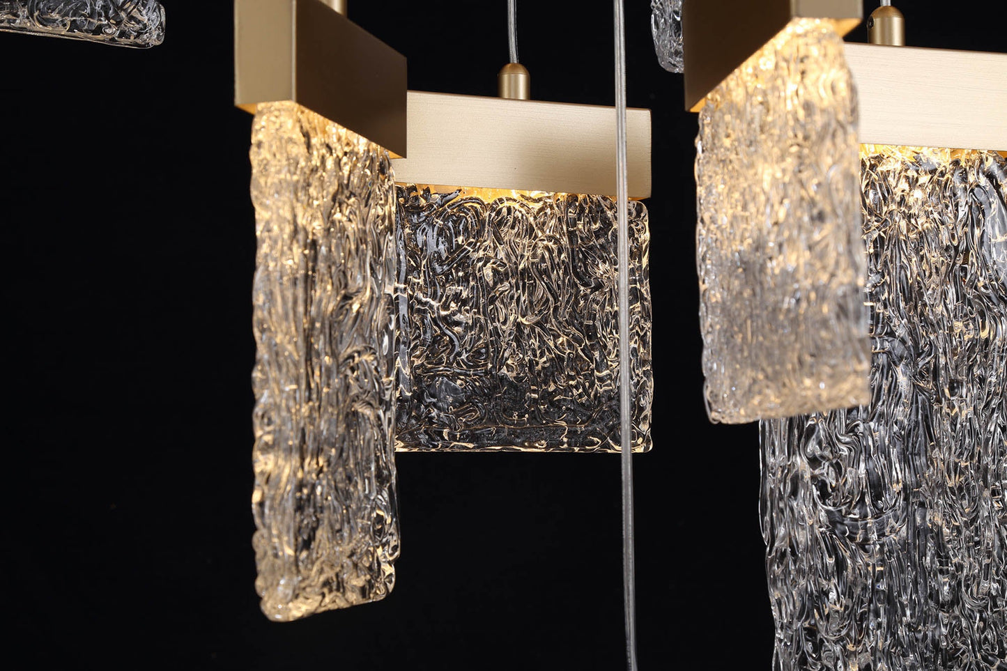Delamere Pendant Round 5m, 21 x 4.5W LED, 3000K, 3360lm, Painted Brushed Gold, 3yrs Warranty