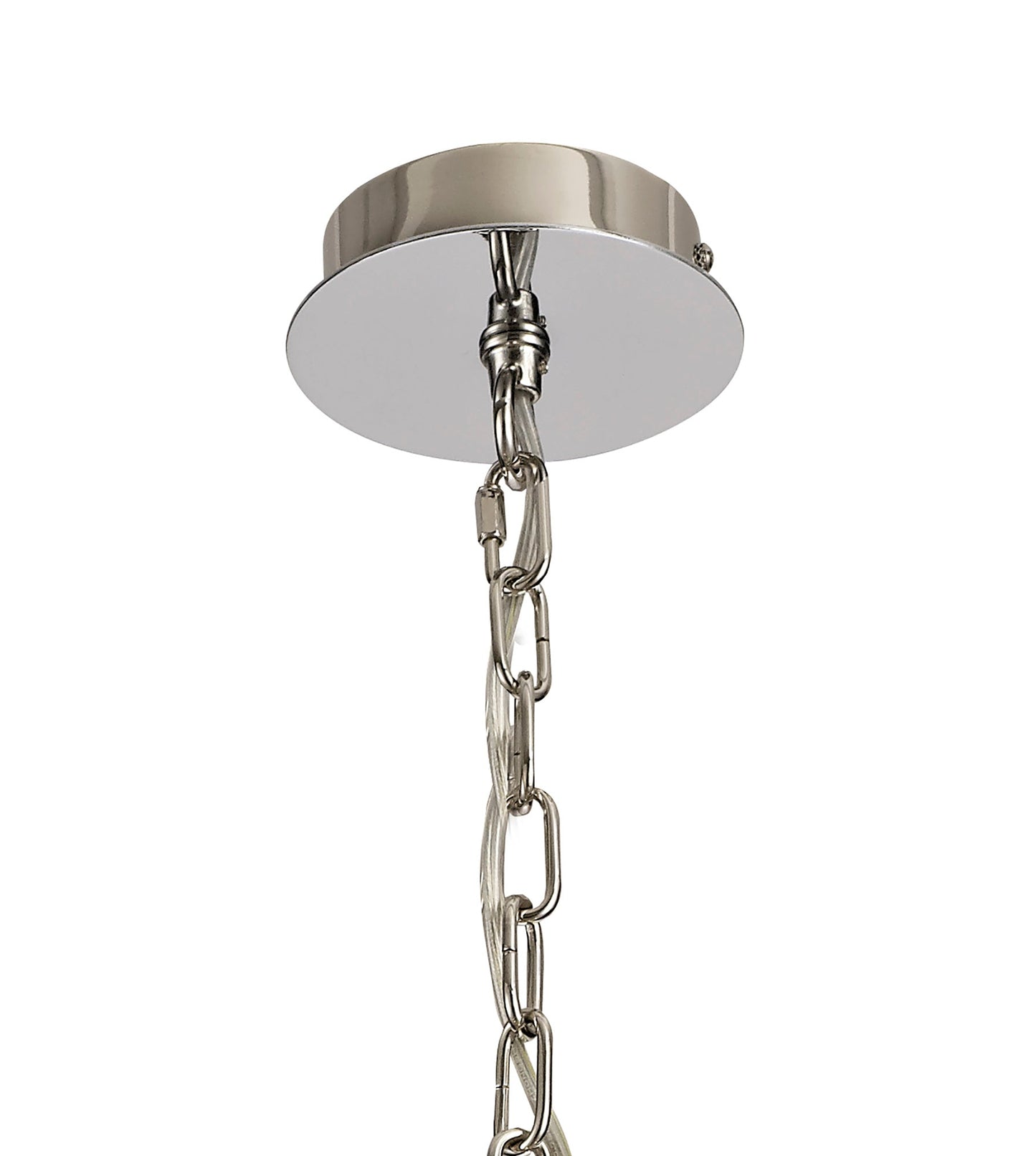Disley Pendant and Semi Ceiling, 3 x E14, Polished Nickel