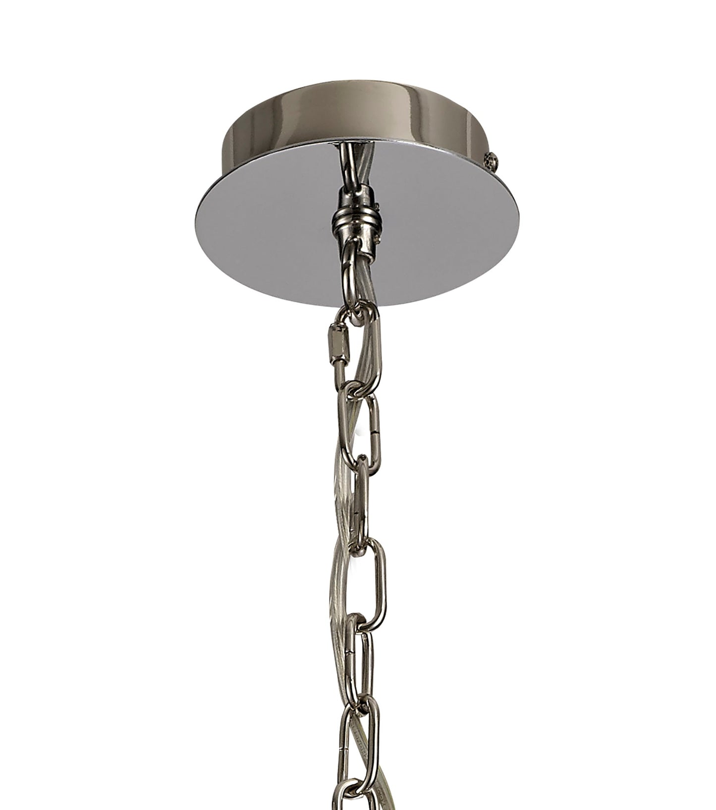 Disley Pendant and Semi Ceiling, 5 x E14, Polished Nickel