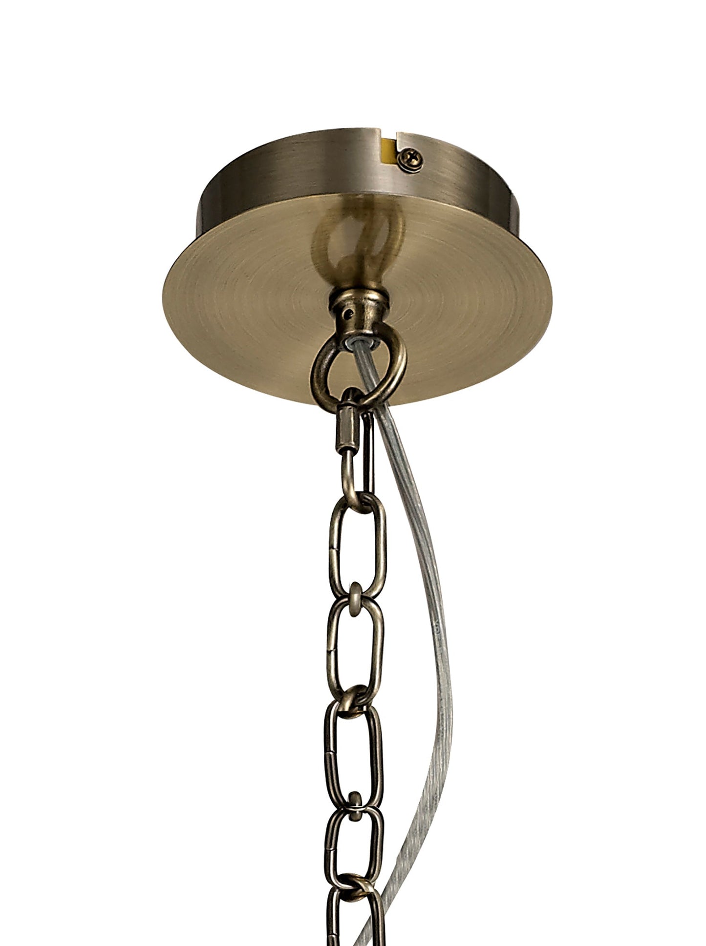 Disley Pendant and Semi Ceiling, 3 x E14, Antique Brass