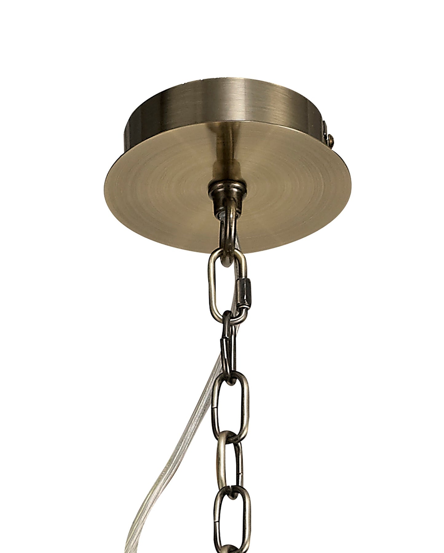 Disley Pendant and Semi Ceiling, 5 x E14, Antique Brass