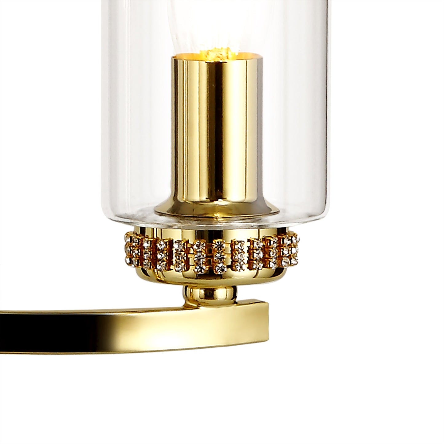 Disley Table Lamp, 2 x E14, Polished Gold