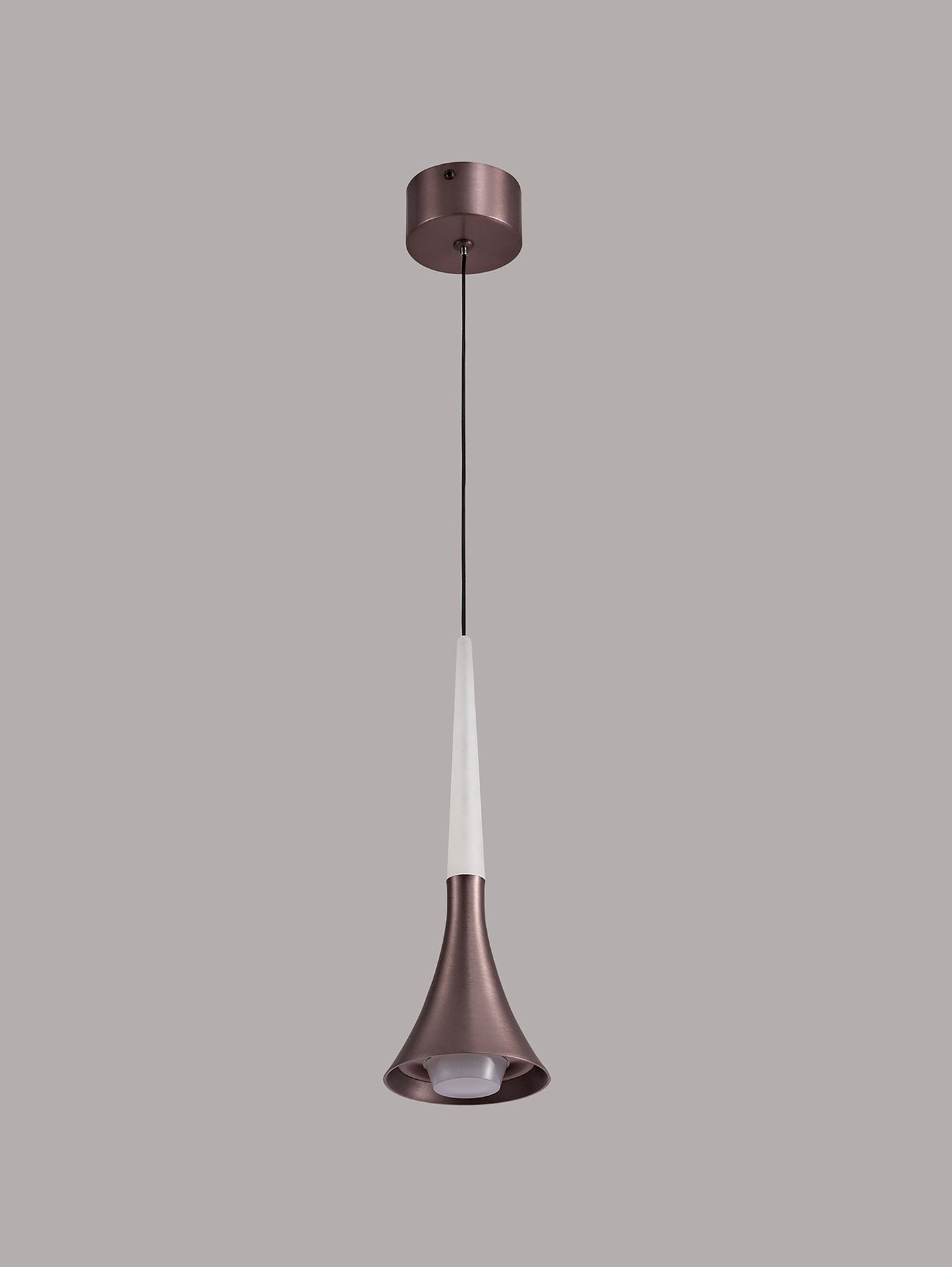 Dunham 1 Light Pendant, 1 x 5W LED, 3000K, 213lm, Satin Brown, 3yrs Warranty 2